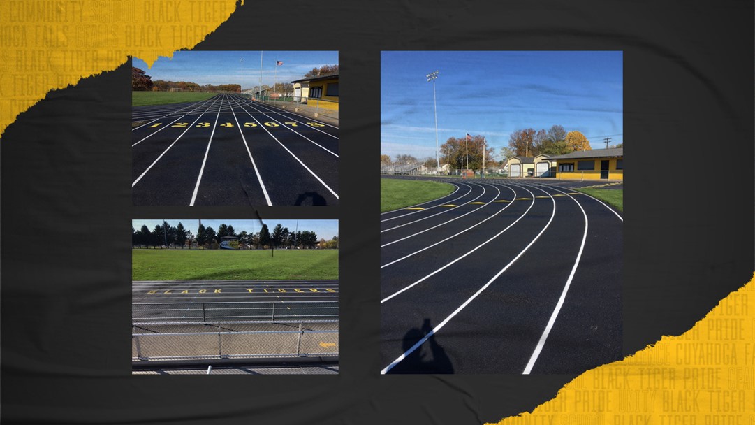 Bolich Middle School Track Repair and Restripe - Black tiger track