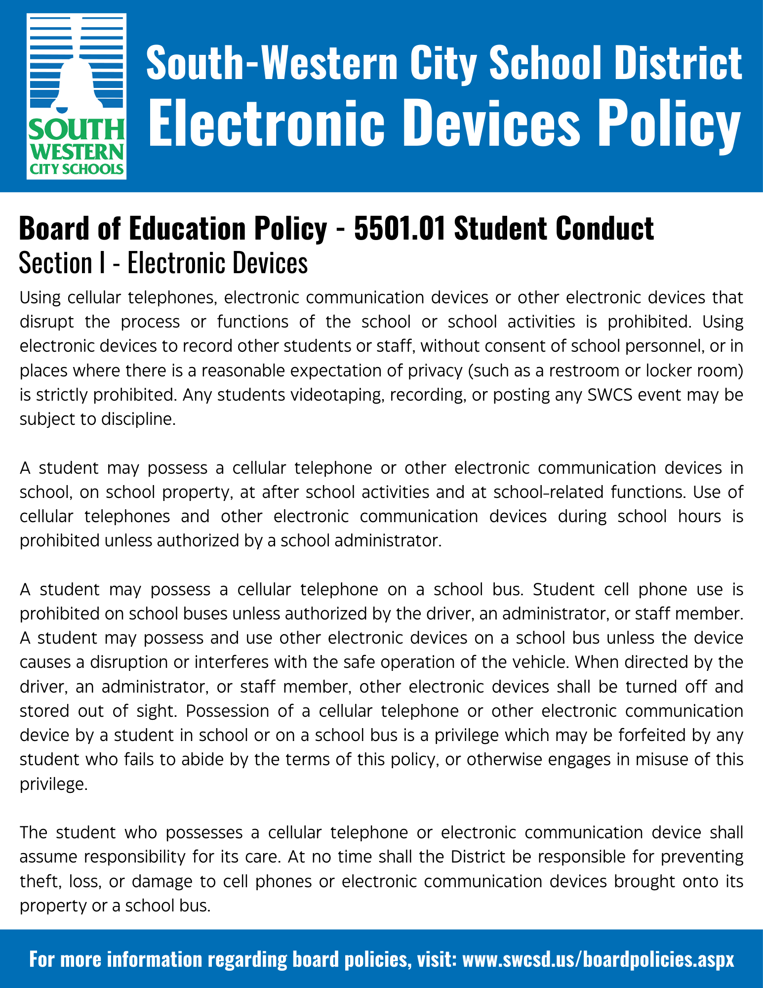 Electronic Device Policy