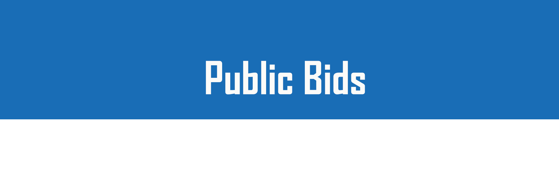 Public Bids