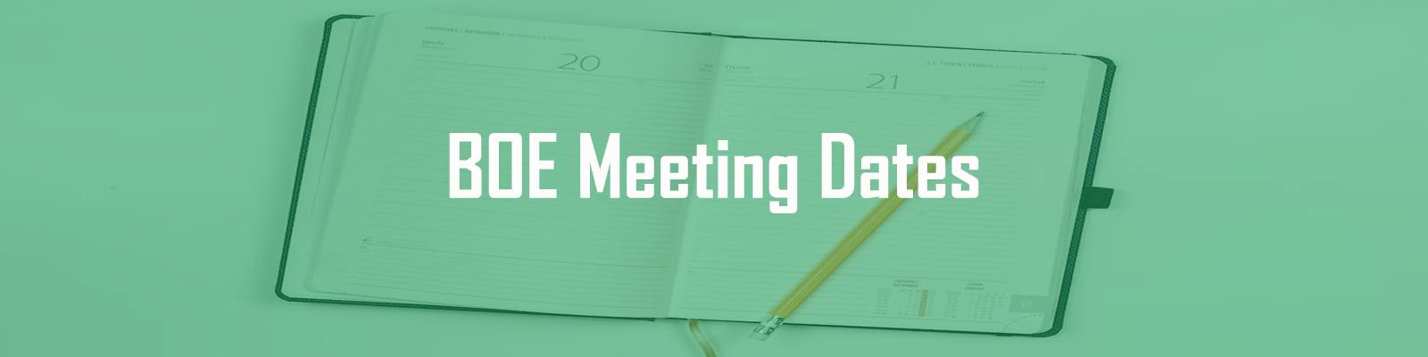 BOE Meeting Dates